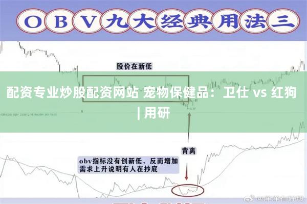 配资专业炒股配资网站 宠物保健品：卫仕 vs 红狗 | 用研