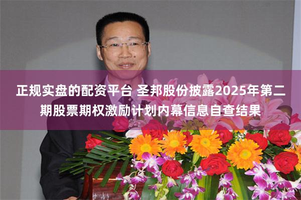 正规实盘的配资平台 圣邦股份披露2025年第二期股票期权激励计划内幕信息自查结果